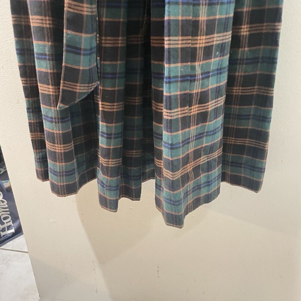 Vintage Laura Ashley Tartan Dress Size 6 Belted VGC - Picture 4 of 12